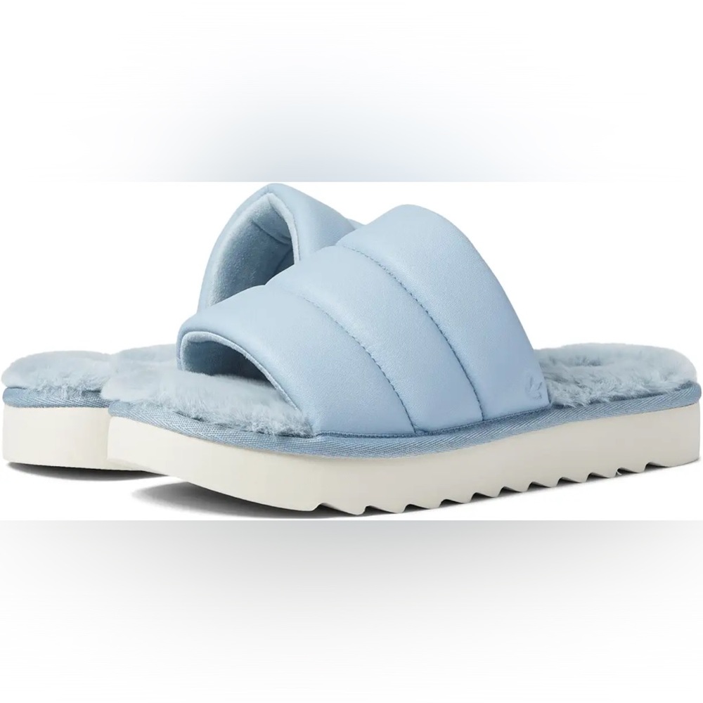 NEW Koolaburra by UGG Women’s BRB slides Blue Sz 7 - NWOB